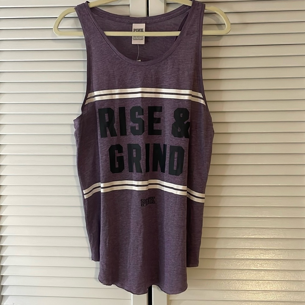 Pink by Victoria’s Secret racerback too. Size large.